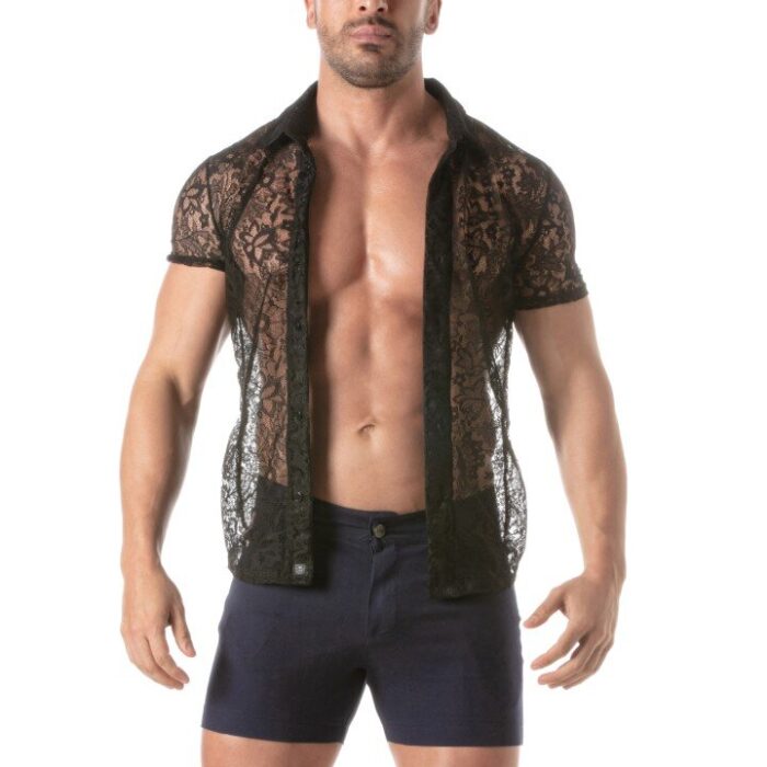 LACE SHORT SLEEVES SHIRT